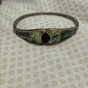 Elegant Abalone Shell Bangle Bracelet